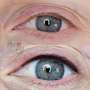 Eyeliner Tattoo result by Face Naked Studio, Permanent Makeup Academy and Spa in Clearwater, FL