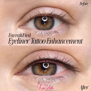 Eyeliner Tattoo result by Farrahfied Permanent Makeup Studio in Chester, NJ