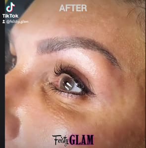 Eyeliner Tattoo result by Feisty Glam-permanent makeup studio in Burleson, TX