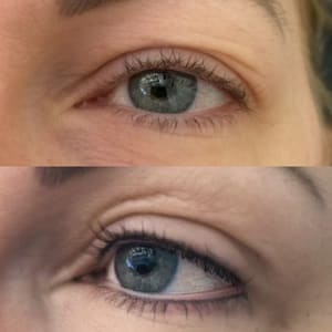 Eyeliner Tattoo result by Fine Arts Permanent Cosmetics in Pittsburgh, PA