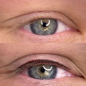Eyeliner Tattoo result by Fine Strokes Microblading in Birmingham, MI