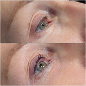 Eyeliner Tattoo result by Francie Fruitman Makeup Artistry in West Bloomfield Township, MI