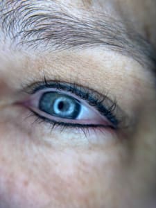 Eyeliner Tattoo result by G. Marie’s Aesthetics in Charlottesville, VA