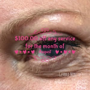 Eyeliner Tattoo result by Gemma Montie’s Permanent Cosmetics in Palm Bay, FL