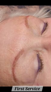 Eyeliner Tattoo result by GhpsyRose permanent makeup in Oak Island, NC