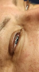 Eyeliner Tattoo result by GhpsyRose permanent makeup in Oak Island, NC