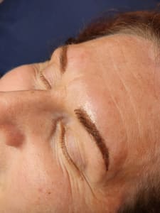 Eyeliner Tattoo result by GhpsyRose permanent makeup in Oak Island, NC