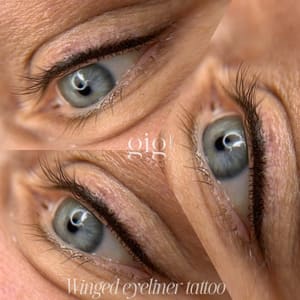 Eyeliner Tattoo result by Gigi Beauty PMU in San Mateo, CA