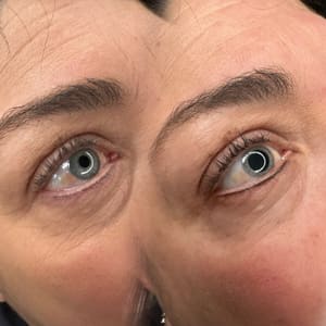 Eyeliner Tattoo result by Gina Markle PMU in Santa Rosa, CA