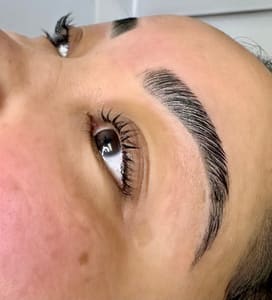 Eyeliner Tattoo result by GirlyGlow Esthetics in Plano, TX