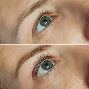 Eyeliner Tattoo result by Glam and Glo Beauty Bar in Cary, NC