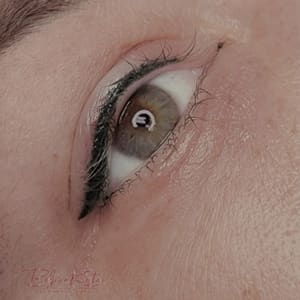 Eyeliner Tattoo result by Golden Touch Permanent Makeup Studio & Academy in Garden City, MI