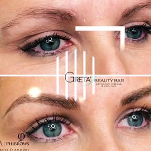 Eyeliner Tattoo result by Greta's Beauty Bar in Agawam, MA