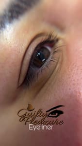Eyeliner Tattoo result by Guilty Pleazure Beauty Bar in El Paso, TX