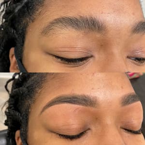 Eyeliner Tattoo result by Guras Eyebrows Threading & Microblading in Dallas, TX
