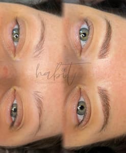 Eyeliner Tattoo result by Habit Permanent Cosmetics and Lash Lounge (Jefferson City MO) in Jefferson City, MO