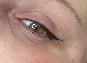 Eyeliner Tattoo result by Habit Permanent Cosmetics and Lash Lounge (Jefferson City MO) in Jefferson City, MO