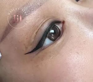 Eyeliner Tattoo result by Hailey's IBeauty in San Jose, CA