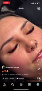 Eyeliner Tattoo result by Hair 2.0 & Lina's Lash Lounge in Burleson, TX