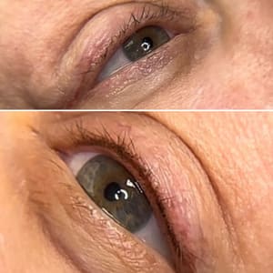 Eyeliner Tattoo result by Half Moon Brow Studio in Fishers, IN