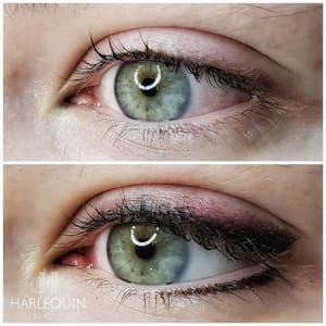 Eyeliner Tattoo result by Harlequin Beauty Co in Newtown, PA