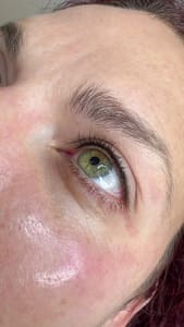 Eyeliner Tattoo result by Harmony Permanent Makeup Studio - Microblading eyebrows Eyeliner Lipblush Nano brows Knoxville TN in Farragut, TN