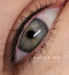Eyeliner Tattoo result by Hatch & Hue Cosmetic Tattooing in Woodstock, CT
