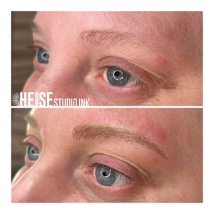 Eyeliner Tattoo result by HEISE Studio Ink in South Burlington, VT
