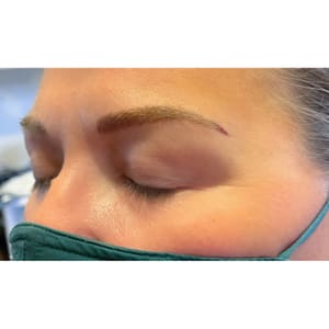 Eyeliner Tattoo result by Here She Glows Aesthetics in Martinsville, IN