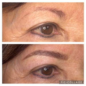 Eyeliner Tattoo result by HIS & Her Design Studio in Grand Island, NE