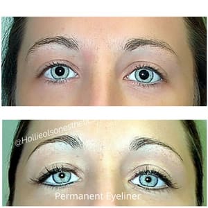 Eyeliner Tattoo result by Hollie Olson Esthetics and Permanent Makeup in Camas, WA