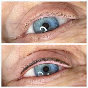 Eyeliner Tattoo result by Holliewood Brows & Beauty in Calabash, NC