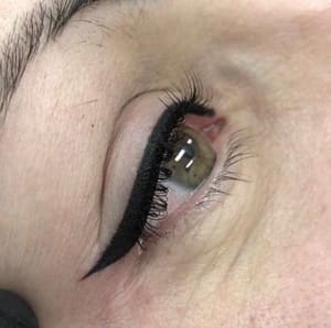 Eyeliner Tattoo result by Hollywood Makeup Studio in Los Angeles, CA