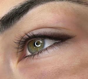 Eyeliner Tattoo result by Hollywood Makeup Studio in Los Angeles, CA