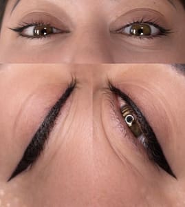 Eyeliner Tattoo result by Holy pINK’d in San Francisco, CA