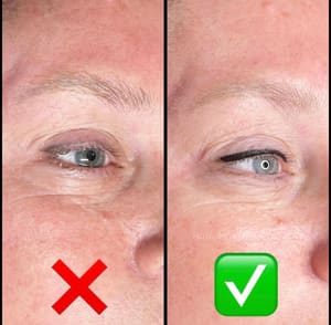 Eyeliner Tattoo result by Hot As Kell Cosmetic Tattoo in Algonquin, IL
