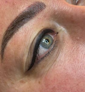 Eyeliner Tattoo result by Hushh Medical Aesthetics in Redlands, CA