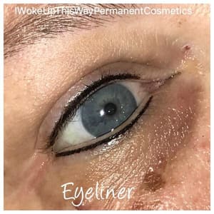 Eyeliner Tattoo result by I Woke Up This Way Permanent Cosmetics in Winter Haven, FL