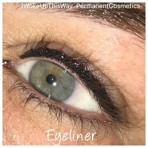 Eyeliner Tattoo result by I Woke Up This Way Permanent Cosmetics in Winter Haven, FL