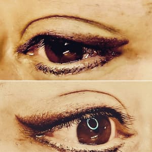 Eyeliner Tattoo result by Ideal Skin Lexington. Permanent Makeup & DMK Skin Revision Studio. Permanent makeup training in Lexington, KY