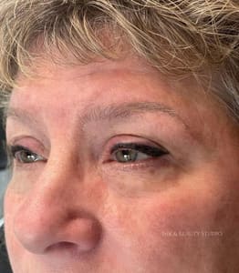 Eyeliner Tattoo result by Ink & Beauty Studio in St Johns, MI