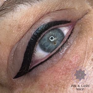 Eyeliner Tattoo result by Ink & Lash Shop by Jennifer McCahill in Millsboro, DE