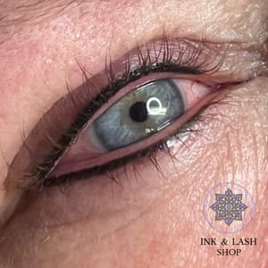 Eyeliner Tattoo result by Ink & Lash Shop by Jennifer McCahill in Millsboro, DE