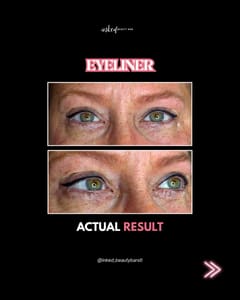 Eyeliner Tattoo result by Inked Beauty Bar in St Louis, MO