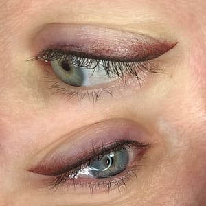 Eyeliner Tattoo result by J&K Skincare by Julia Radchenko in Houston, TX
