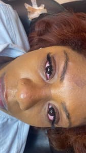Eyeliner Tattoo result by Jamie's Hot Barber Beauty Salon in Lafayette, LA