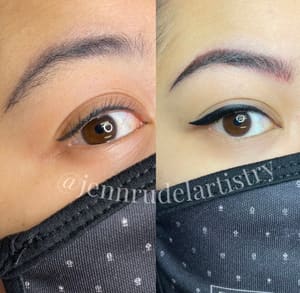 Eyeliner Tattoo result by Jenn Rudel Artistry & Permanent Cosmetics in San Francisco, CA