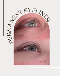 Eyeliner Tattoo result by Jules Cosmetic Artistry in Omaha, NE