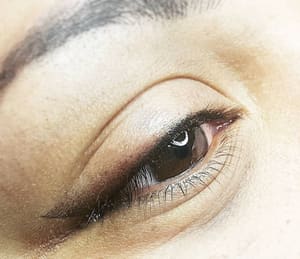 Eyeliner Tattoo result by Julia's Aesthetics in Loveland, CO