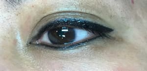 Eyeliner Tattoo result by Julie Nguyen Permanent Makeup Clinic-Microblading-Eyebrow-Microneedling-Microdermabrasion in Kensington, MD